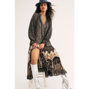 Free People | Feeling Groovy Border Print Maxi Dress